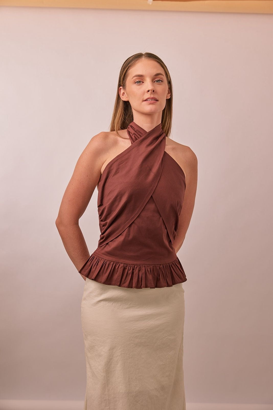 Bianca Top in Brown