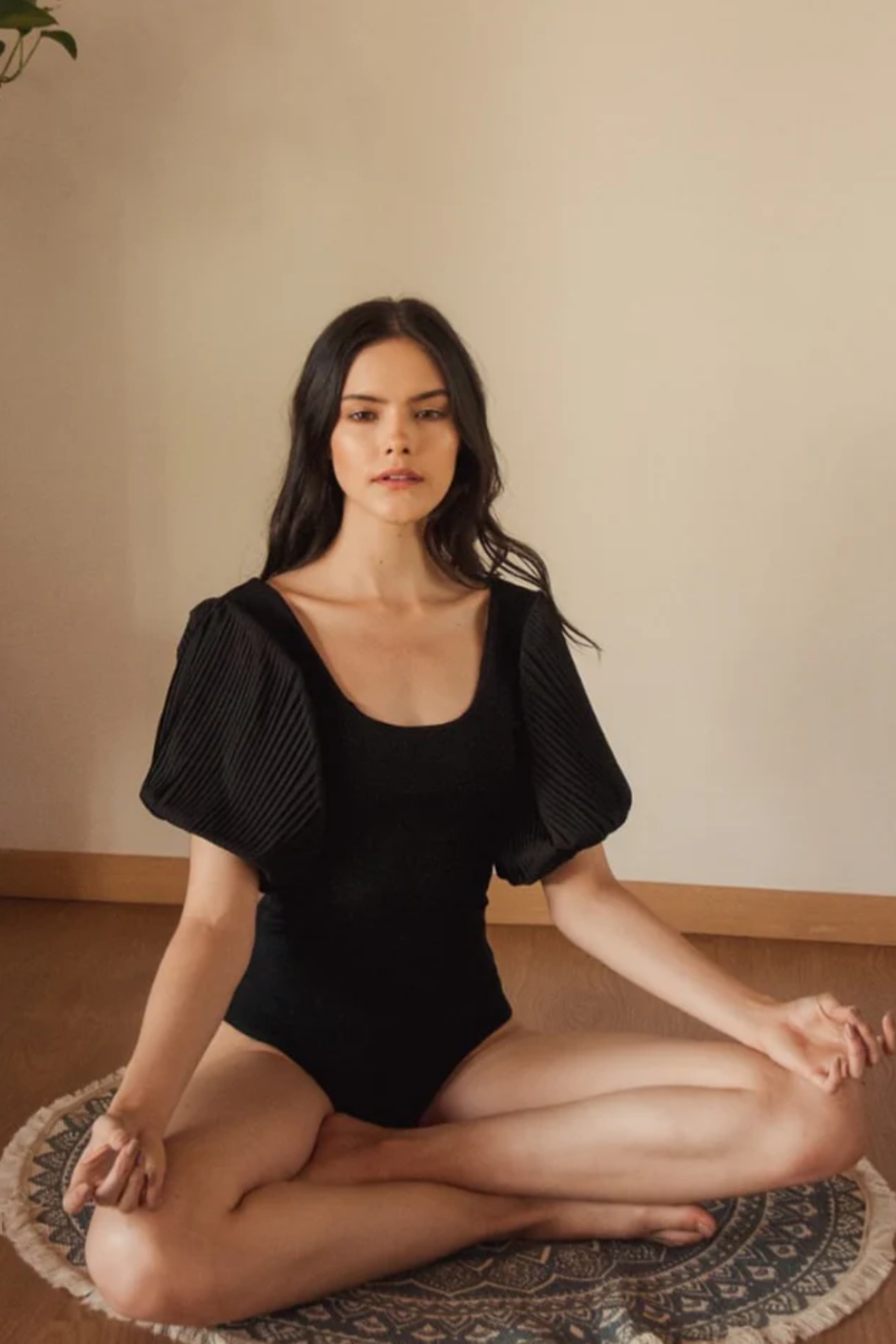 Camelie Bodysuit Black