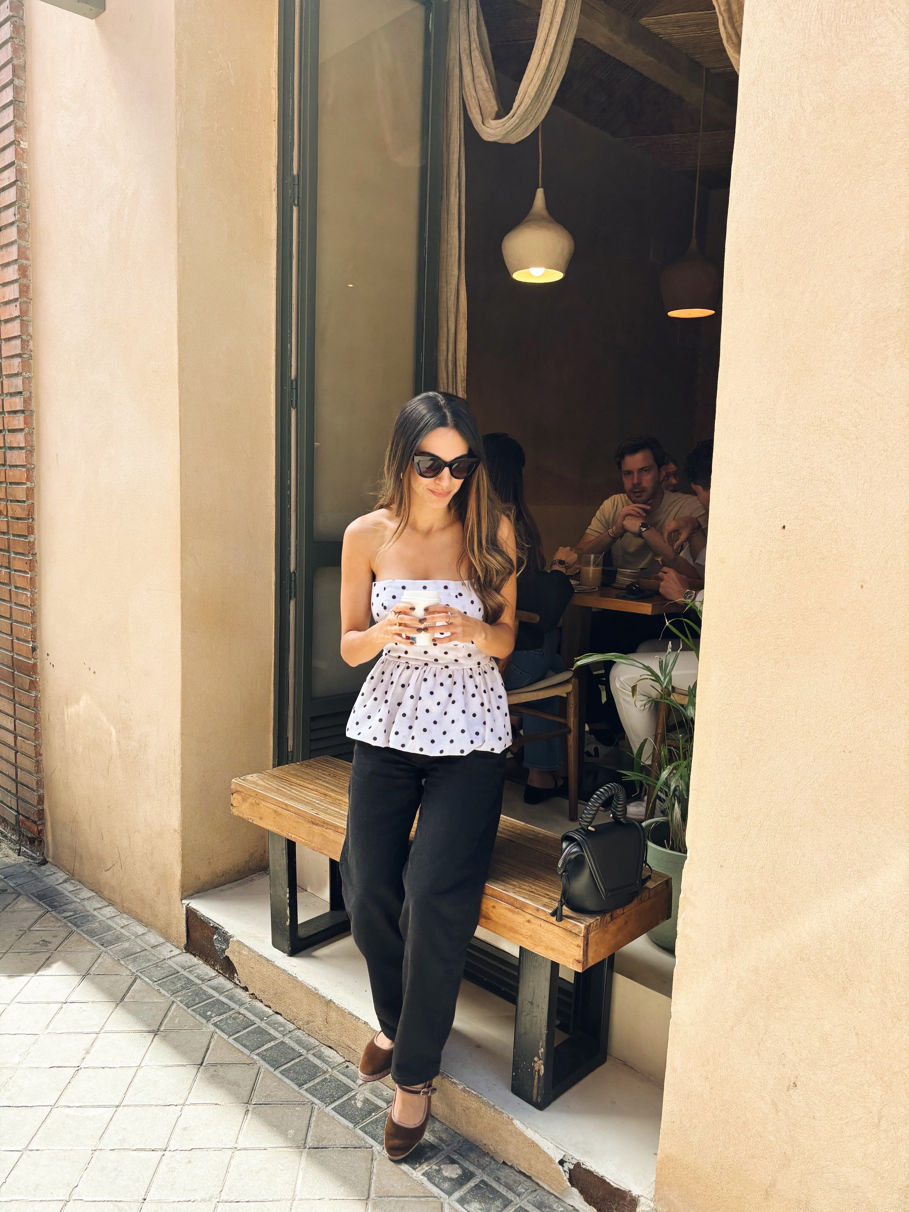 Evie Polka Dot Top