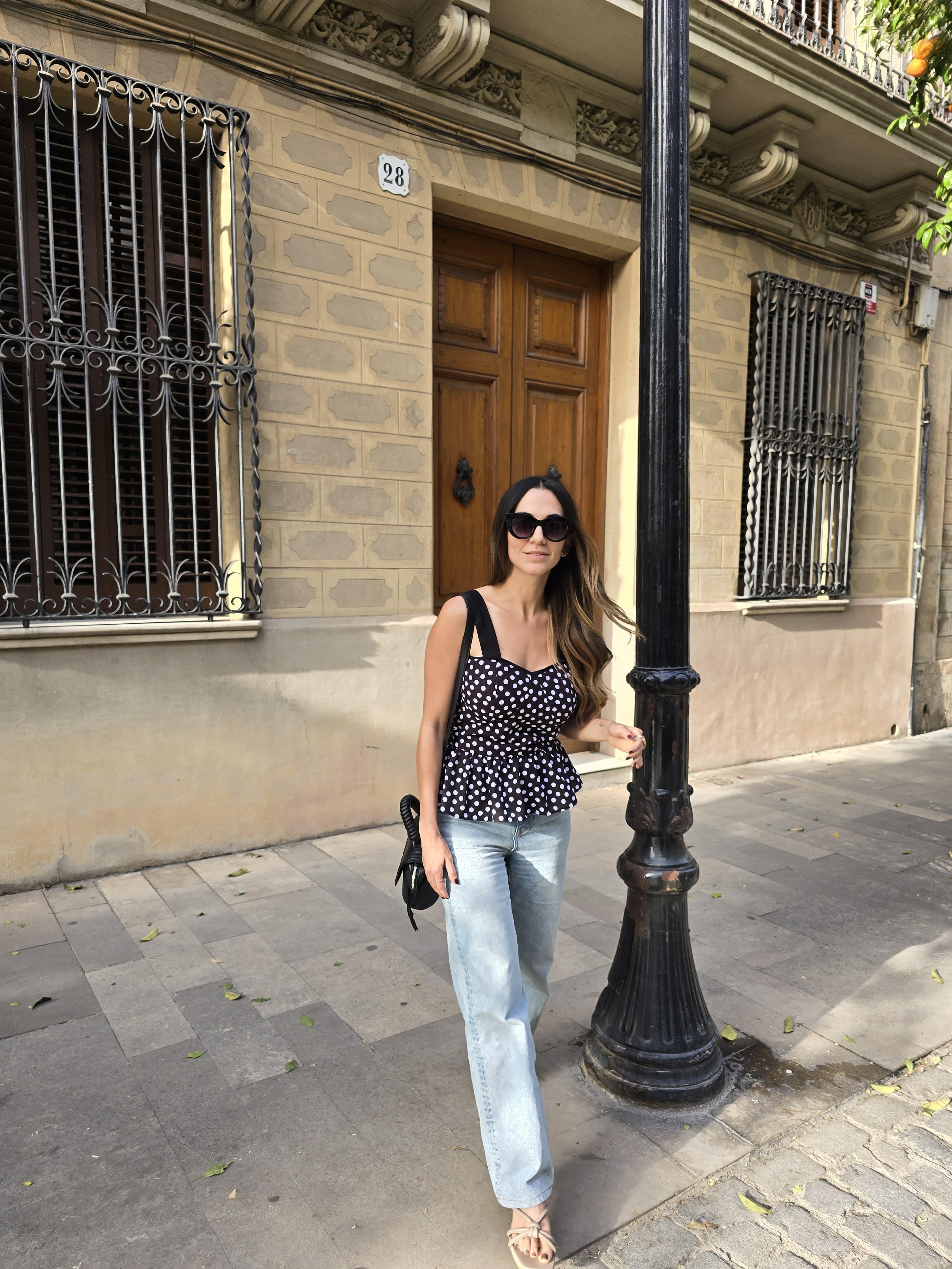 Amelia Polka Dot Top
