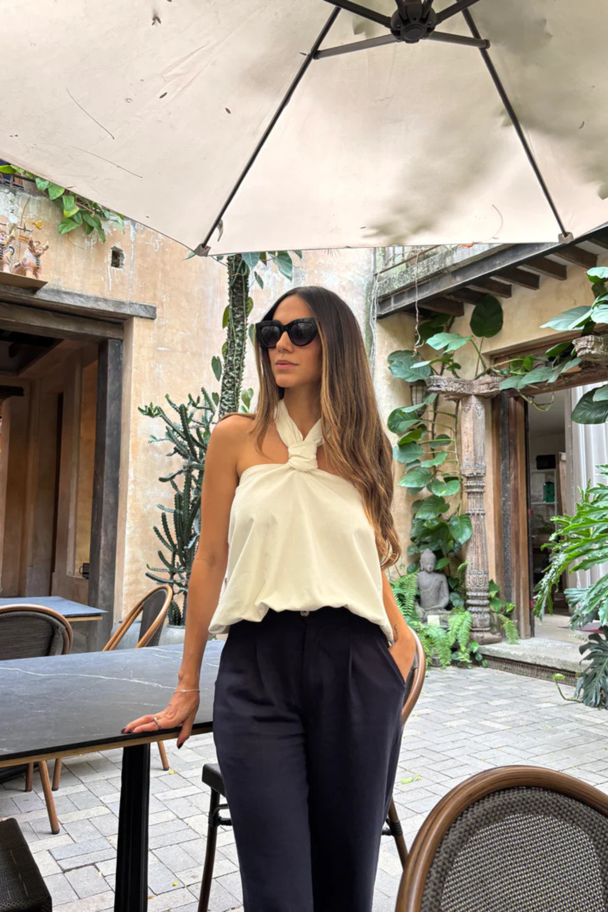 Aitana Top In White